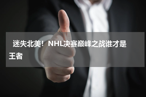   迷失北美！NHL决赛巅峰之战谁才是王者    