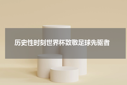  历史性时刻世界杯致敬足球先驱者