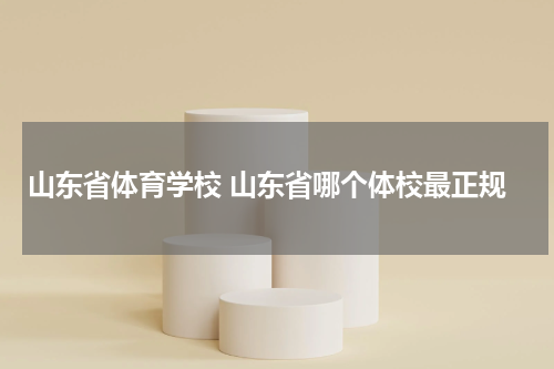 山东省体育学校 山东省哪个体校最正规