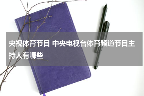 央视体育节目 中央电视台体育频道节目主持人有哪些