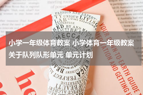 小学一年级体育教案 小学体育一年级教案关于队列队形单元 单元计划